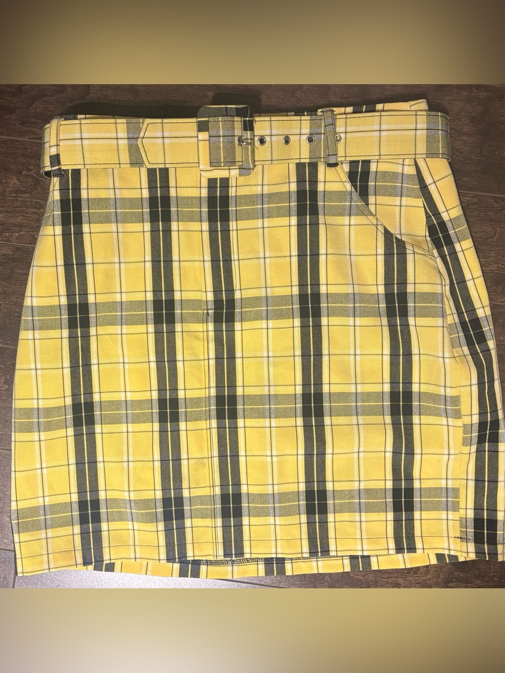 HOLLISTER | Plaid Belted Skirt